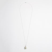 Load image into Gallery viewer, hallmarked sterling silver mama-to-bee Mexican bola pregnancy necklace on 36" sterling silver chain