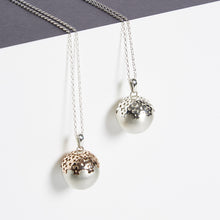 Load image into Gallery viewer, blossom sterling silver Mexican bola pregnancy necklace 
