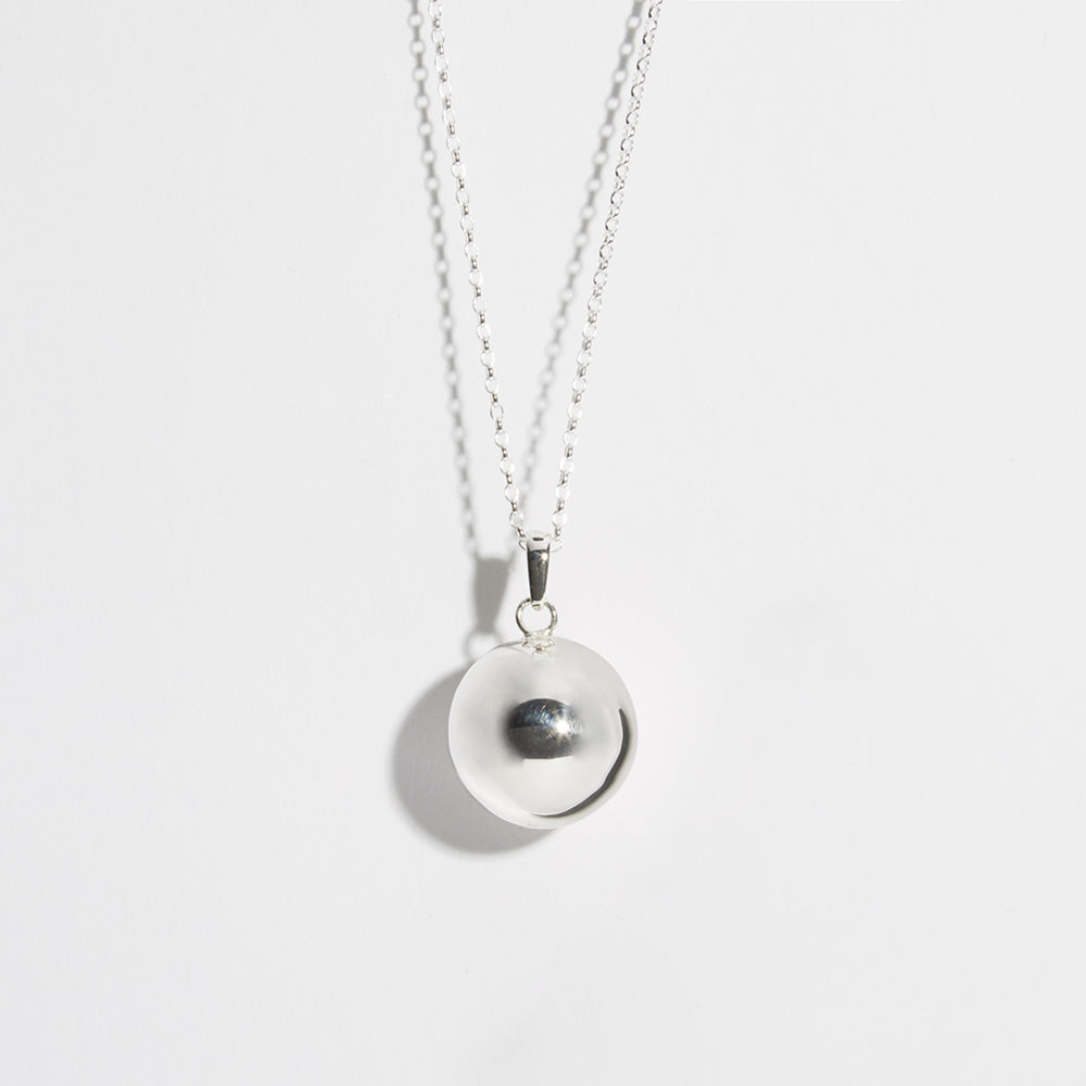 Sterling silver sale bola necklace